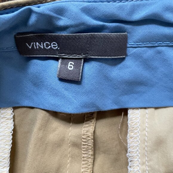 Vince Womens Classic Chino Stretch Khaki Mid Rise Pants-Size 6 - Picture 11 of 11